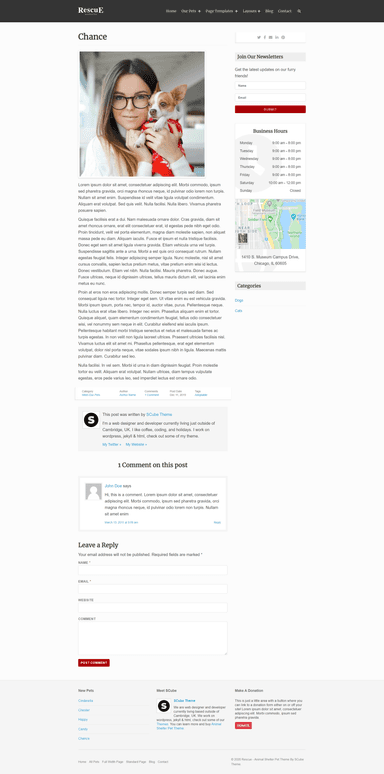 Rescue Blog Right Sidebar