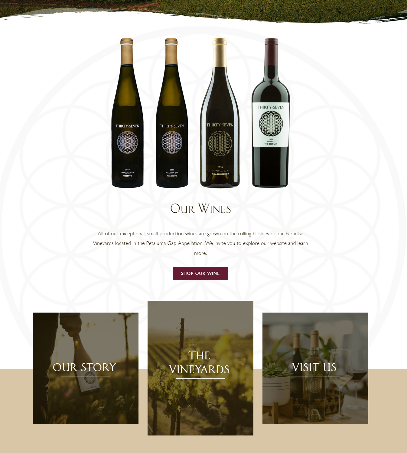 Thirty Seven Wine Homepage