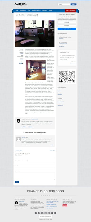 Campaign Blog Single Page