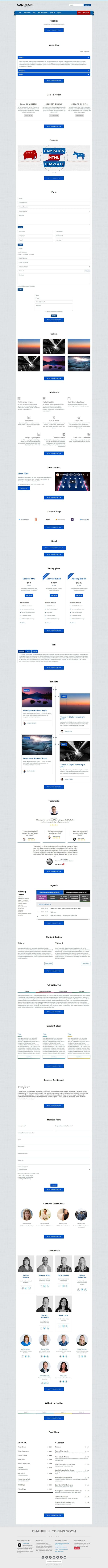 Campaign Jekyll Template Modules Page