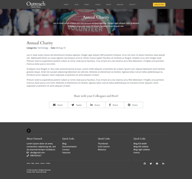 Outreach Annual Charity