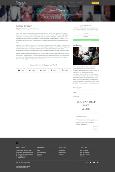 Outreach Annual Charity Right